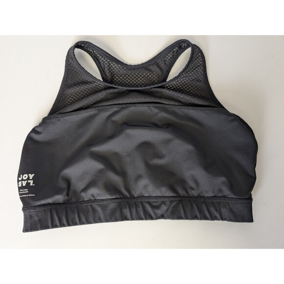 Joy Lab Athletic Bra Racerback Black Mesh Size XL Elastic Band - Picture 4 of 7
